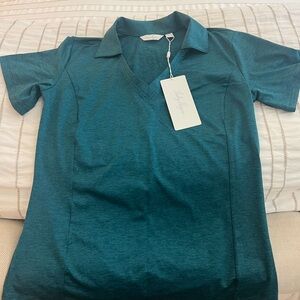 Lady Hagen Teal Polo Shirt